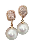 New Textured Pearl Vintage Artistic Stud Earrings