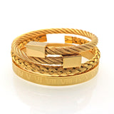 Men's Gold Titanium Bracelet
