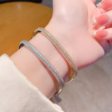 Square-Set Diamond Bracelet With A Sparkling Galaxy Design For Women