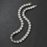 Full-Blown Diamond Ice Sugar Chain Necklace