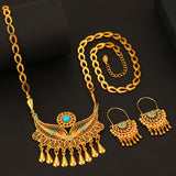 3pcs Fashionable Copper Plated 18k Gold