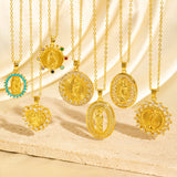 European And American Style Madonna Statue Necklace A Niche