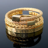 Men's Gold Titanium Bracelet