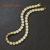 Full-Blown Diamond Ice Sugar Chain Necklace