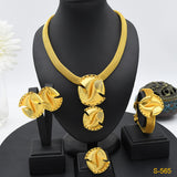 Fashion Necklace Earring Bracelet Ring Set