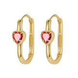 Geometric Zircon Ear Clips For Women