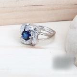 Blue Jewelry Sets 925 Sterling Silver Wedding