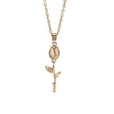 Necklace With A Personalized Tulip Flower Design