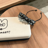 Natural Tigers Eye Braided Double-Layer Bracelet