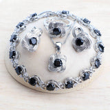 Blue Jewelry Sets 925 Sterling Silver Wedding