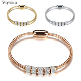 Fashion Woman Bracelet and Bangles With Magnetic Clasp Women Stainless Steel Bracelet Bangles Jewelry Wholesale