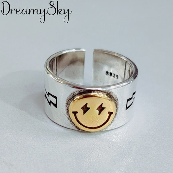 Vintage Smile Face Rings For Women